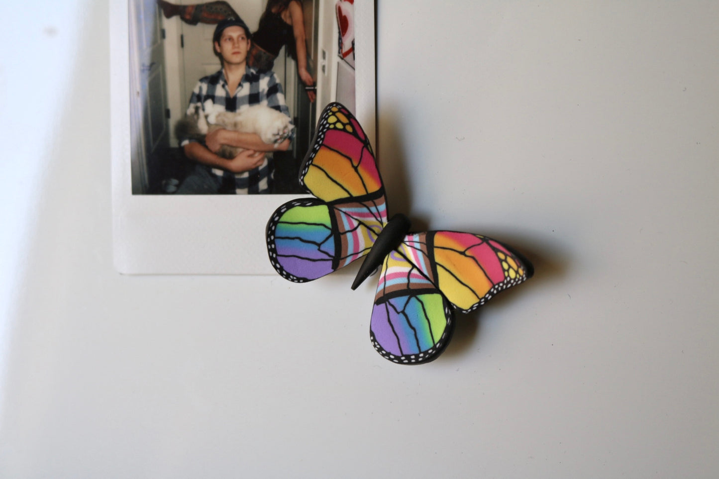 Pride Flag Butterfly Magnet