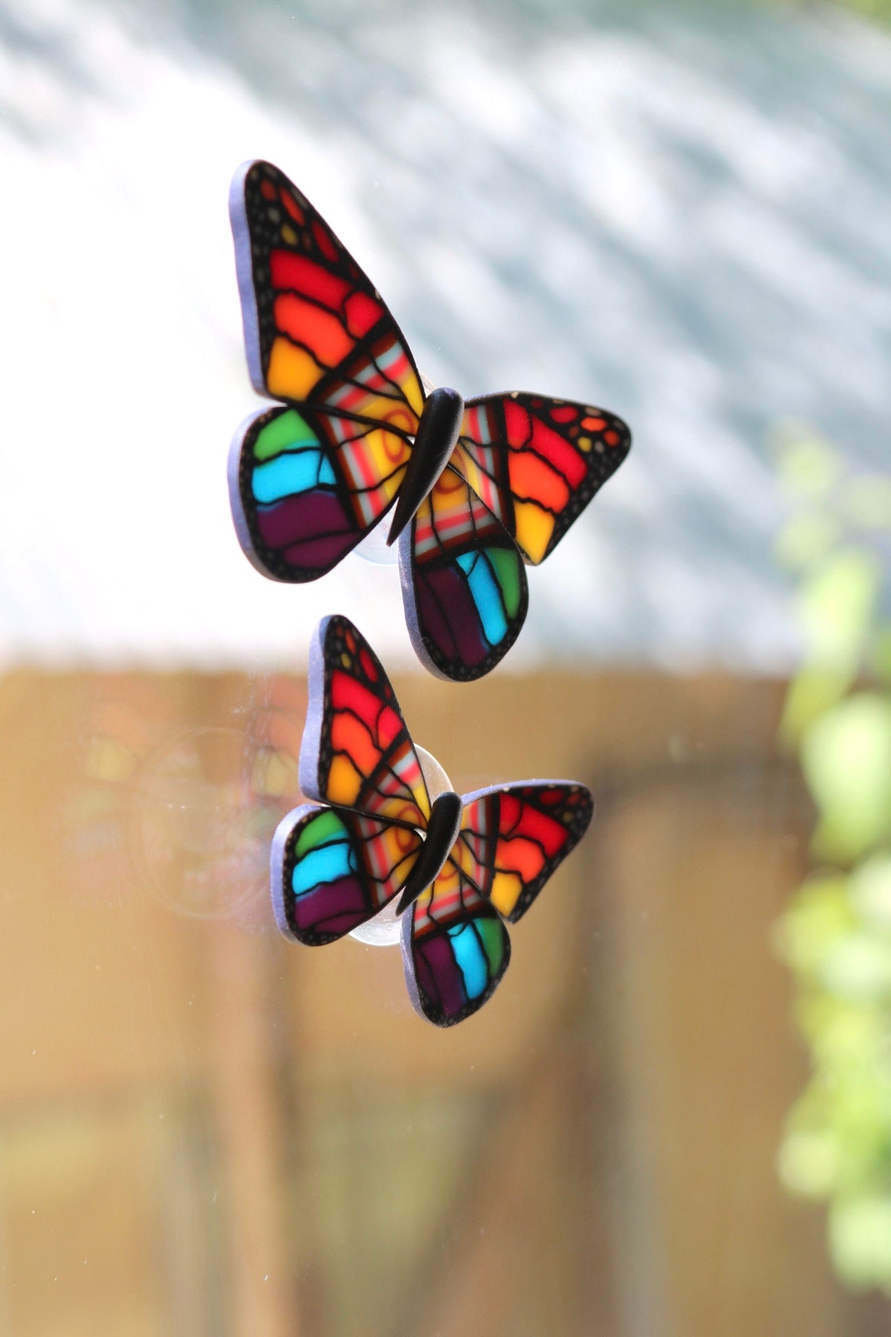 Pride Flag Butterfly Window Suction Decor - Two Pack!