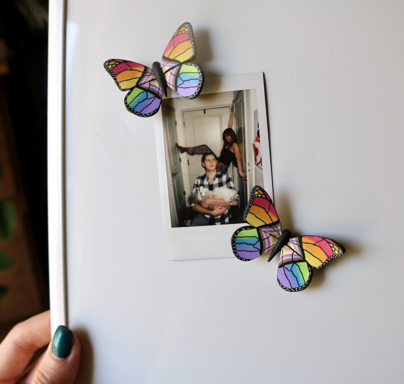 Pride Flag Butterfly Magnet