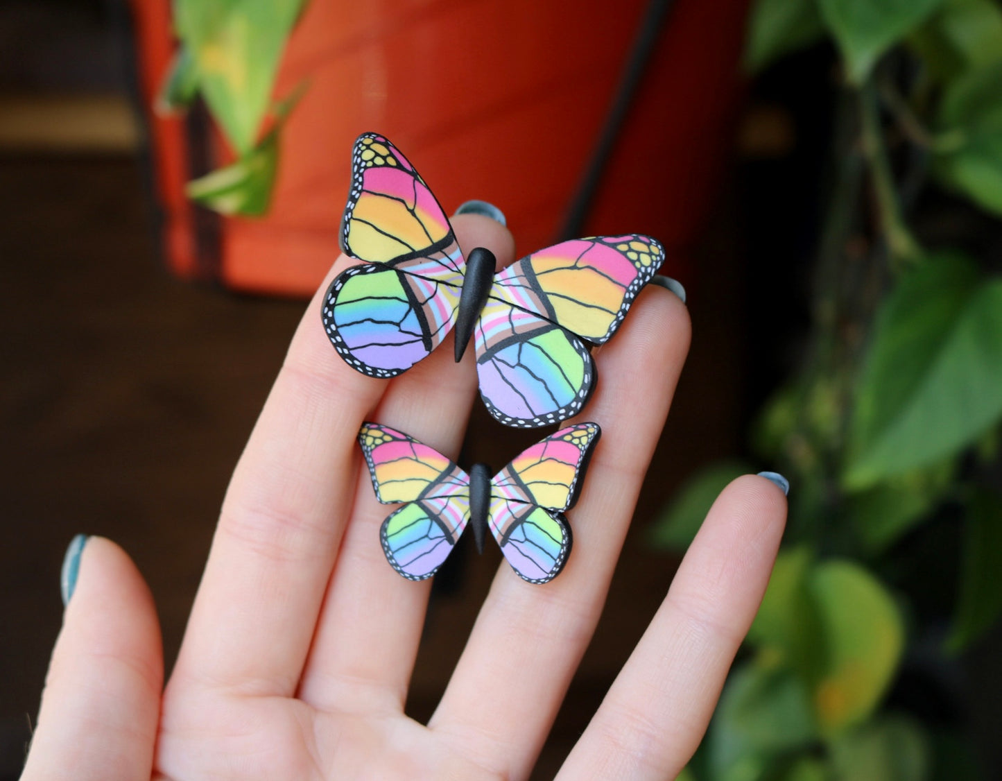 Pride Flag Butterfly Clips - TWO SIZES!