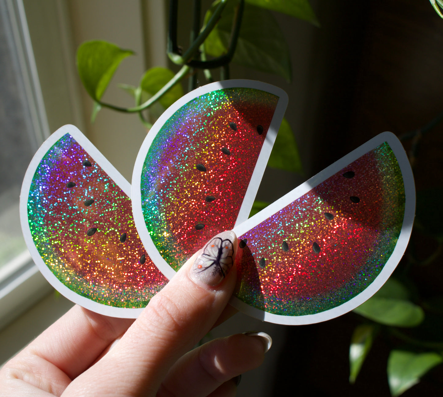 Glitter Watermelon Sticker