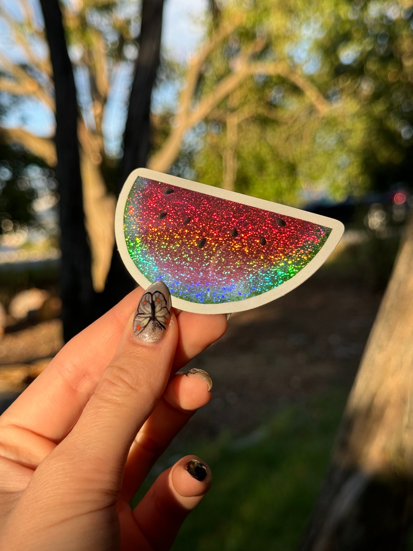 Glitter Watermelon Sticker