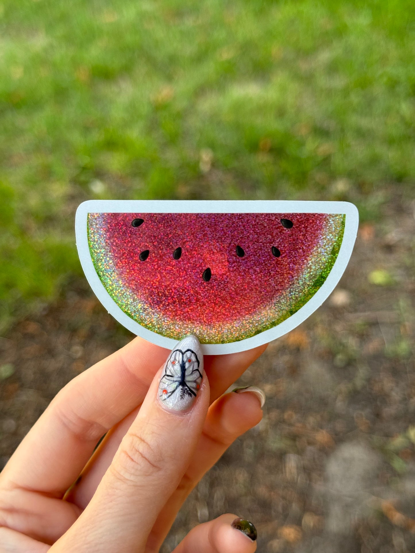 Glitter Watermelon Sticker